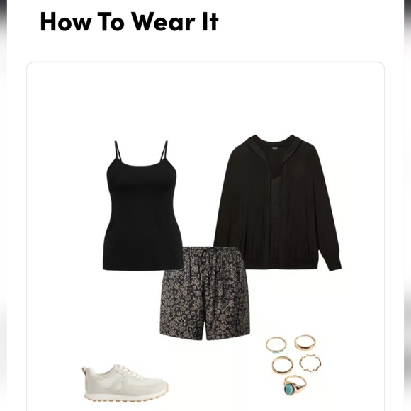 Torrid Foxy Cami: Black Fitted Camisole Sleeveless Top - Picture 7 of 11